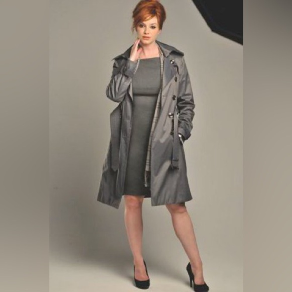Avanti dark black Trench Coat size M